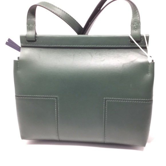 NWOT Tory Burch Block T Leather Crossbody Bag Green - Picture 16 of 17